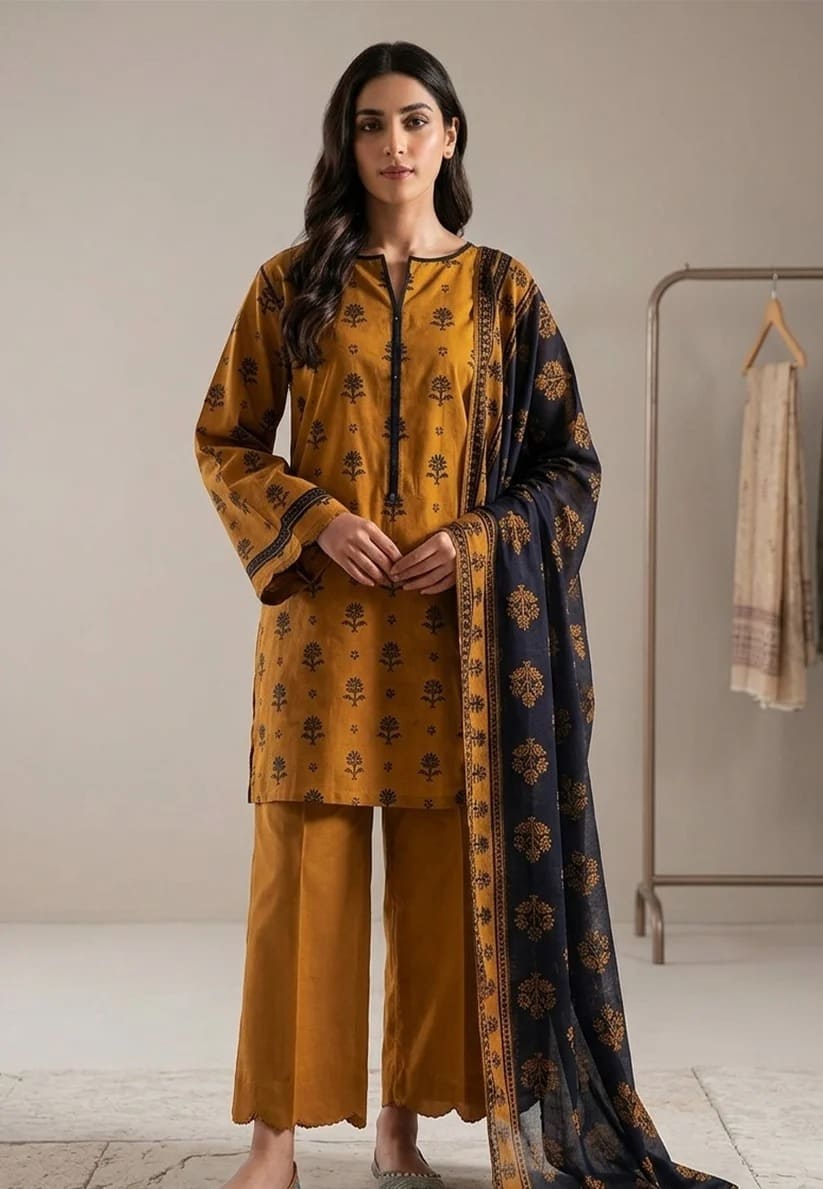 SAYA Premium Printed Lawn 3Pc Vol.15.D1