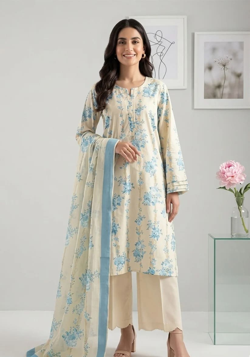 SAYA Premium Printed Lawn 3Pc Vol.15.D12