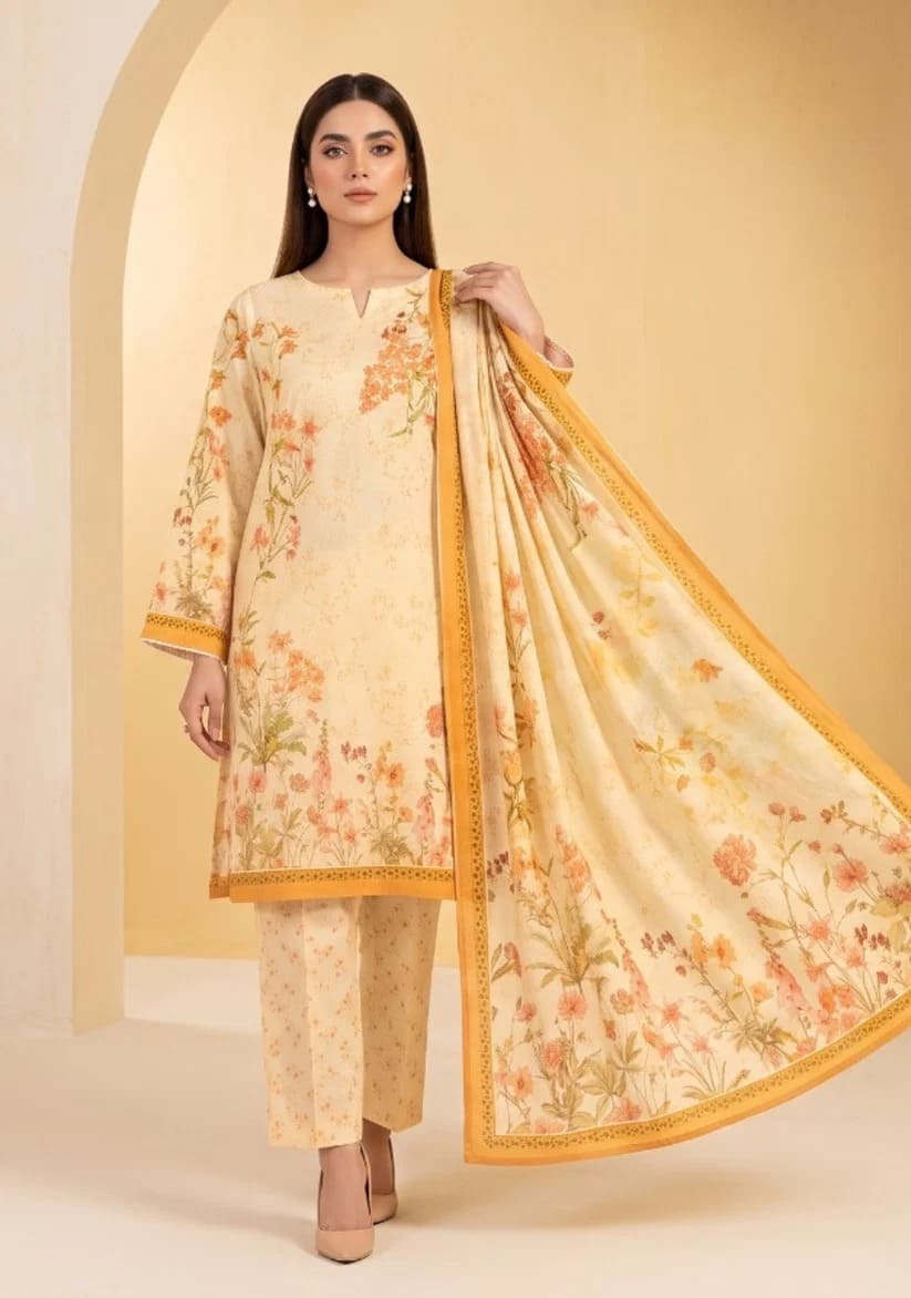 SAYA Premium Printed Lawn 3Pc Vol.11.D2