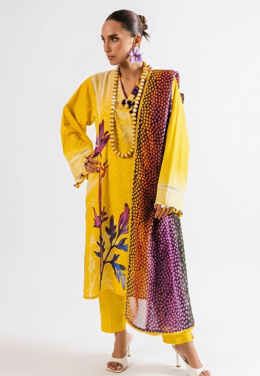 Agha Noor Women's Printed Lawn 3pc Suit Vol-2 D3