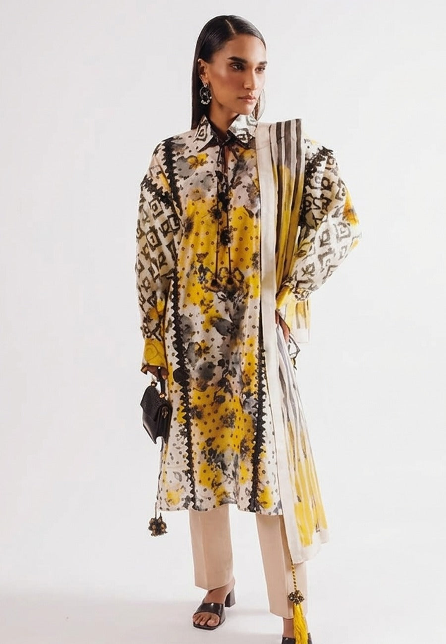 Agha Noor Women's Printed Lawn 3pc Suit Vol-2 D5