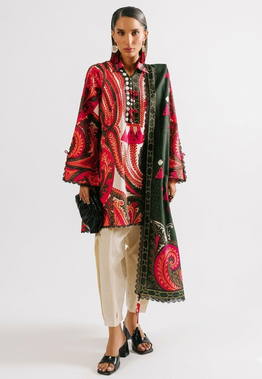 Agha Noor Women's Printed Lawn 3pc Suit Vol-2 D9