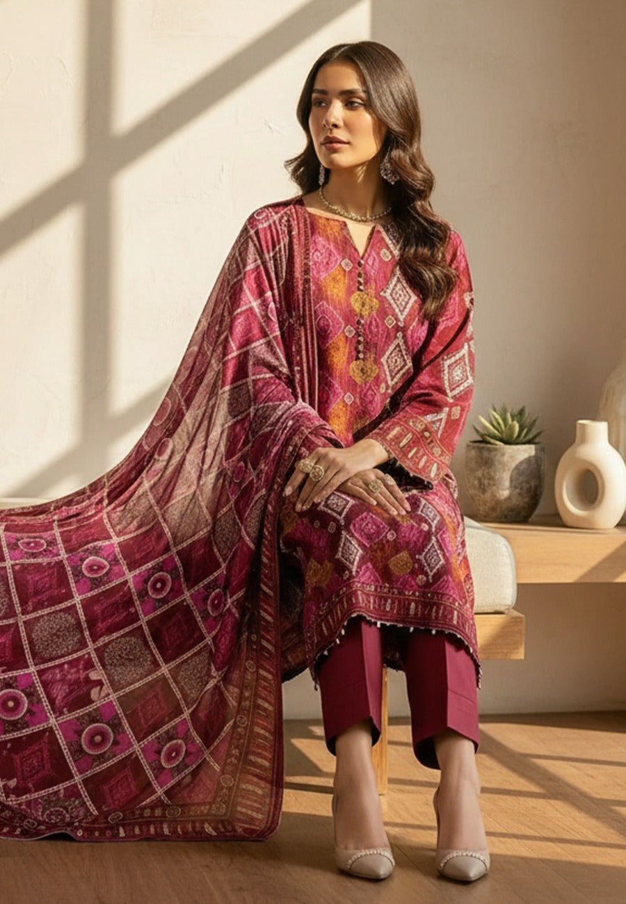 Bin Inam By Jubilee Luxury Printed Summer Lawn 3pc D11