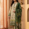 Bin Inam Chikankari Printed Embroidered Lawn 3pc D4