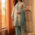 Bin Inam Chikankari Printed Embroidered Lawn 3pc D3