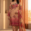 Bin Inam Chikankari Printed Embroidered Lawn 3pc D2