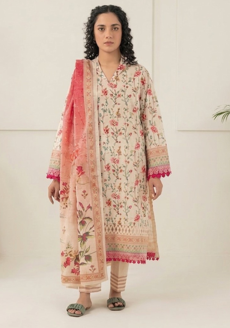 Zellbury Premium Digital Printed Lawn 3Pc-Vol-2-D39