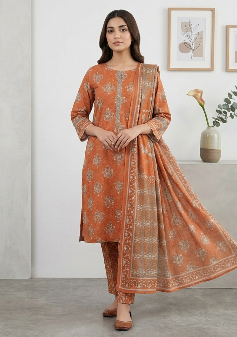 Zam Zam Luxury Style Premium Printed Lawn 3pc.D15