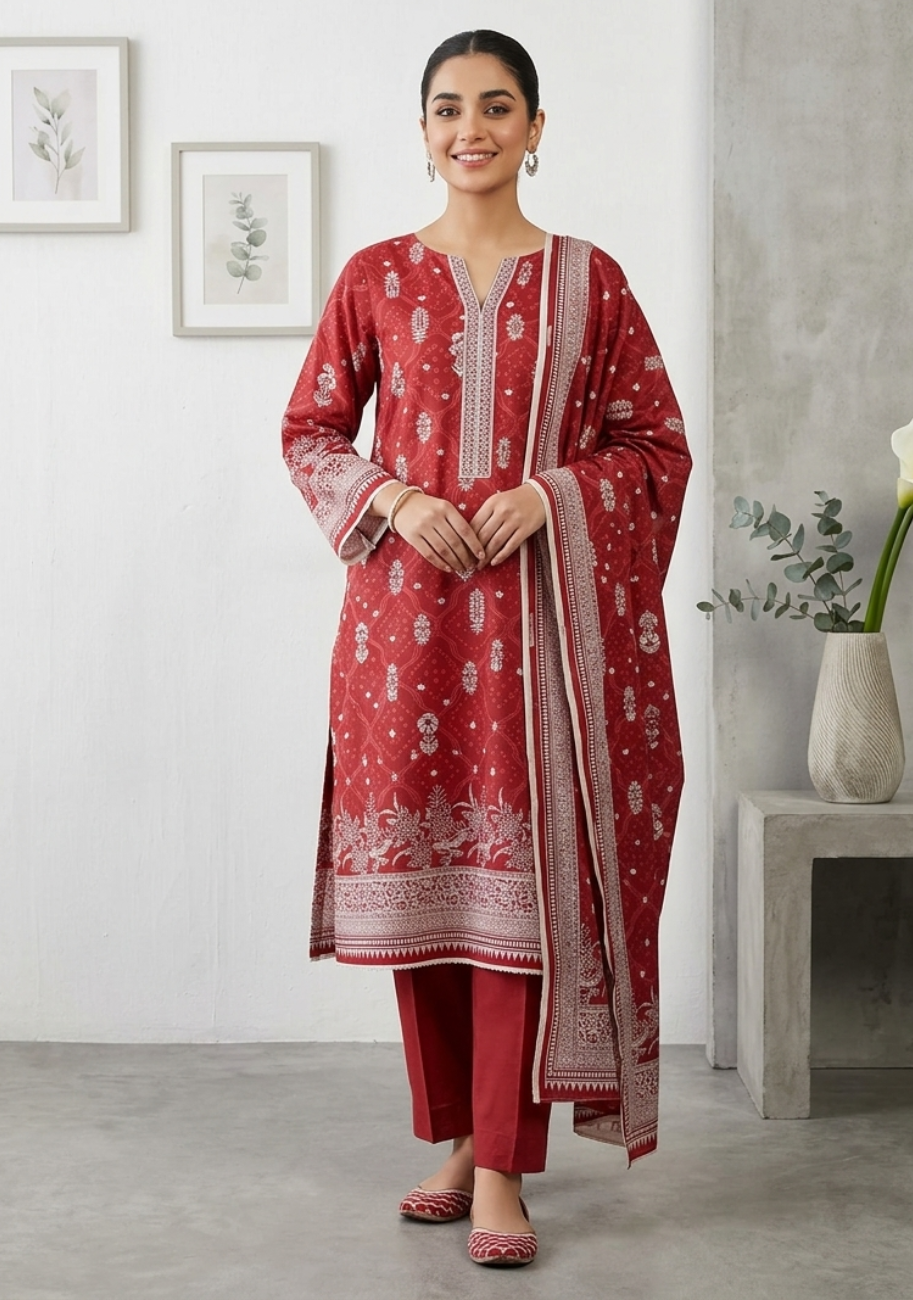 Zam Zam Luxury Style Premium Printed Lawn 3pc.D6