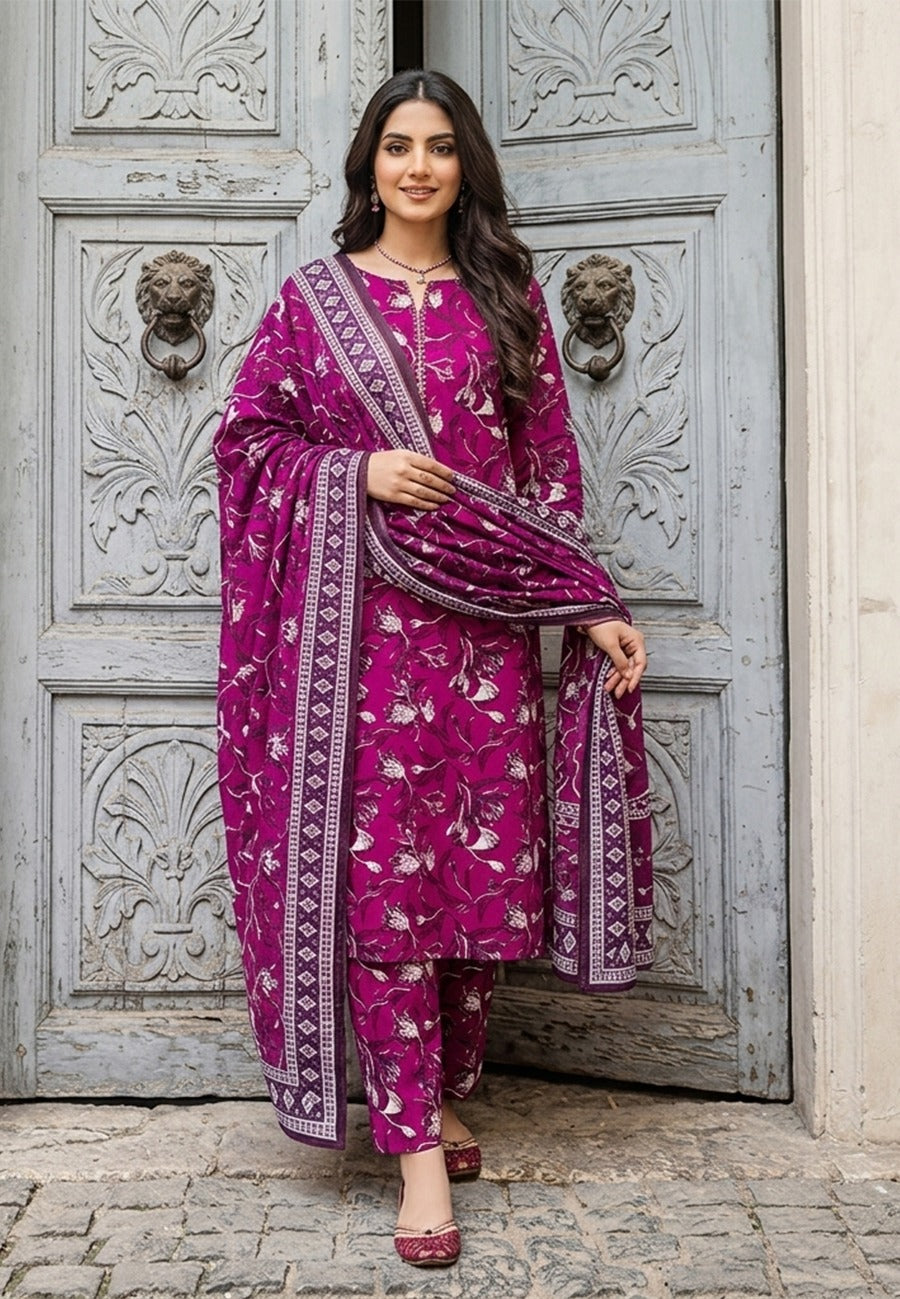 Bin Inam Zee Fashion Premium Printed Lawn 3pc D4