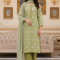 ZESH Printed Embroidered Lawn 3pc-D3