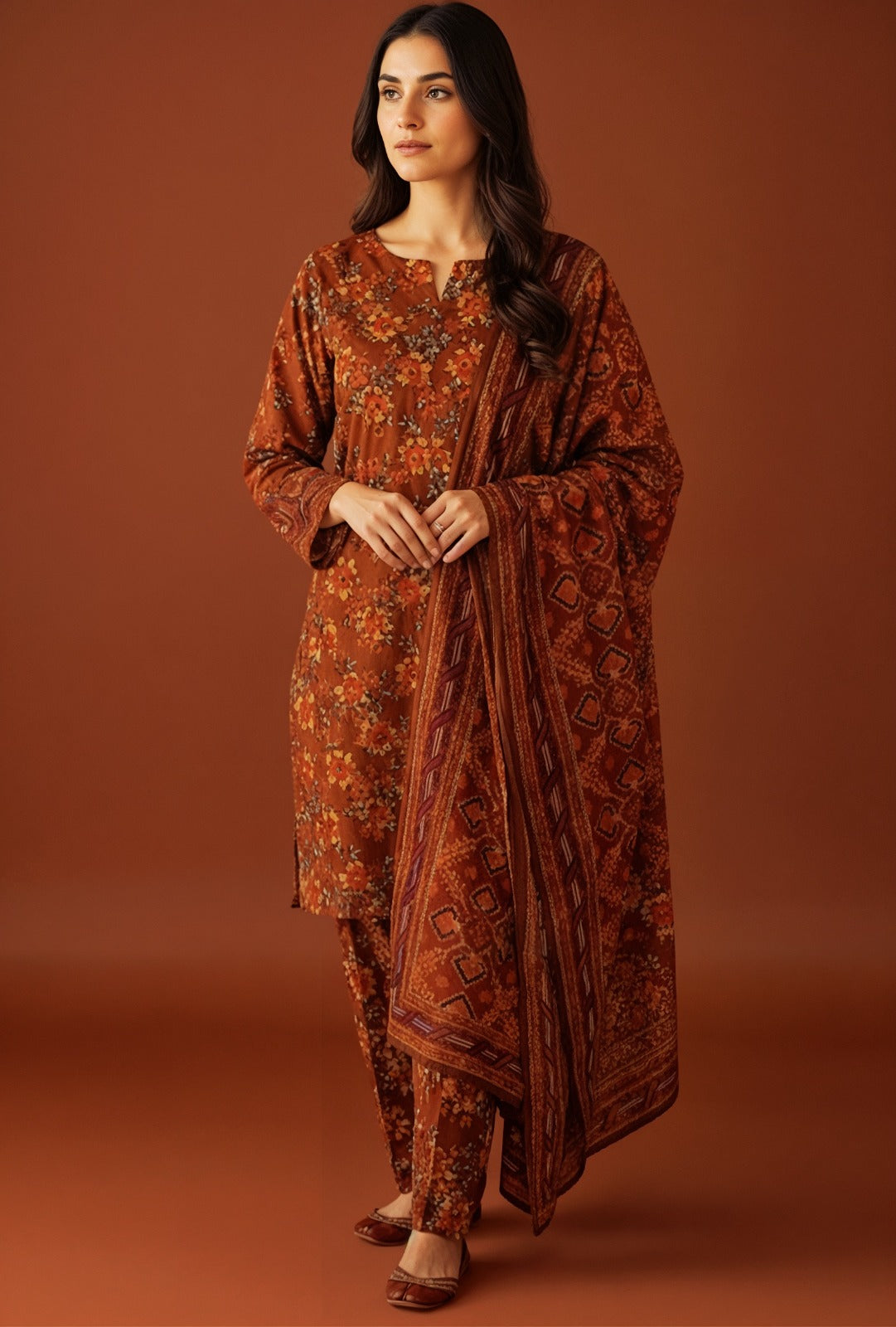 Zoey Premium Digital Printed bana Dora Lawn 3pc D3