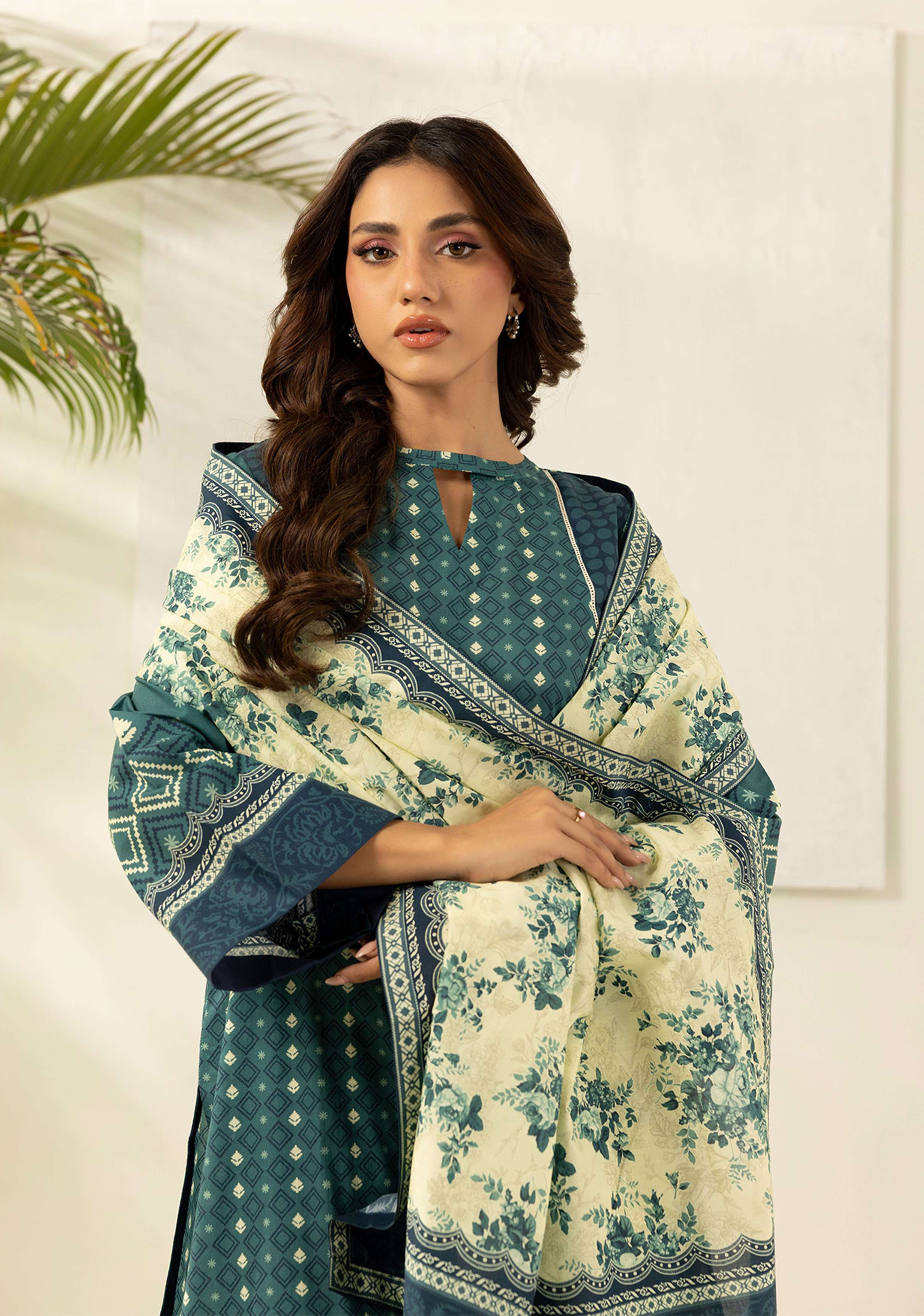 Zellbury Premium Digital Printed Lawn 3Pc-D1