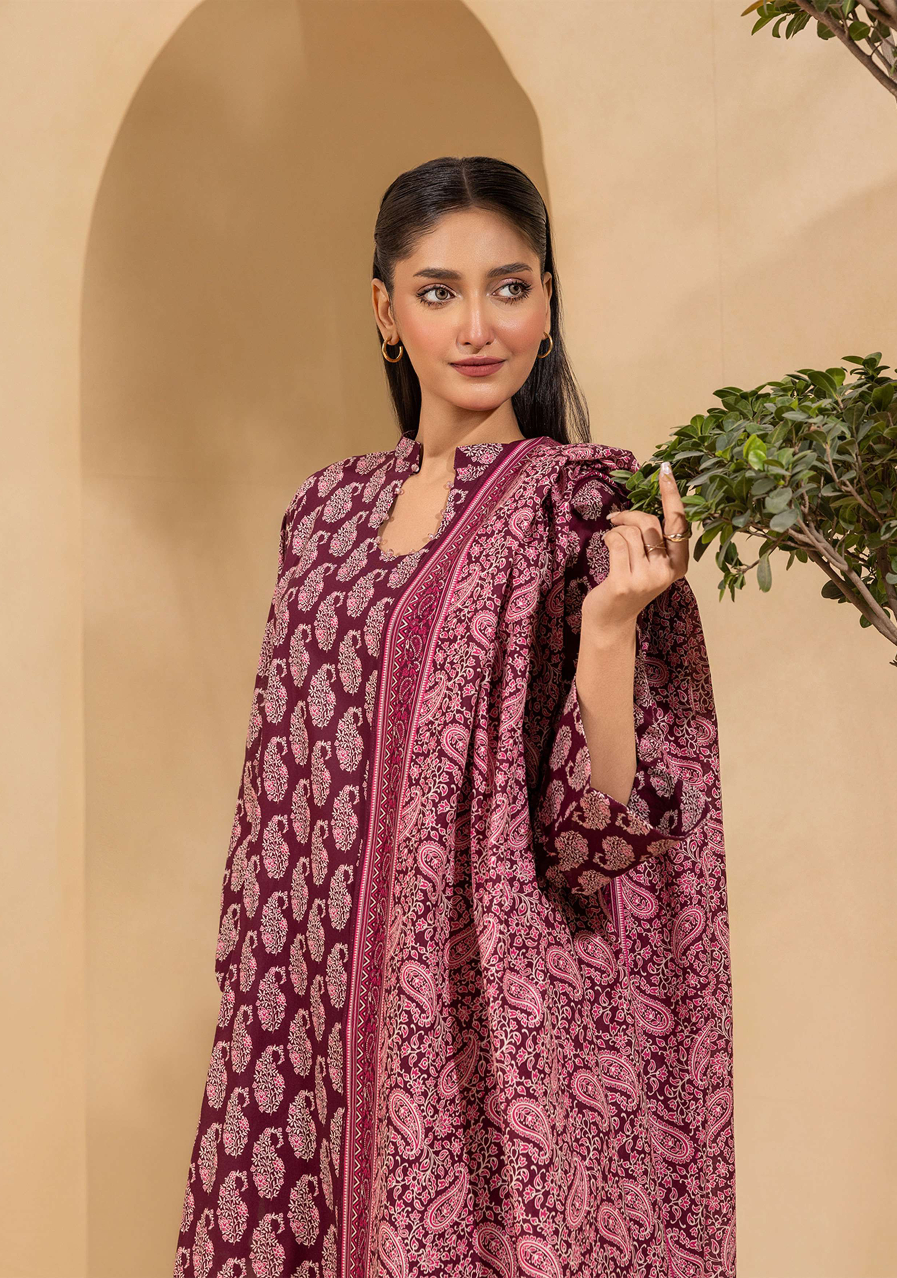 Zellbury Premium Digital Printed Lawn 3Pc-D12