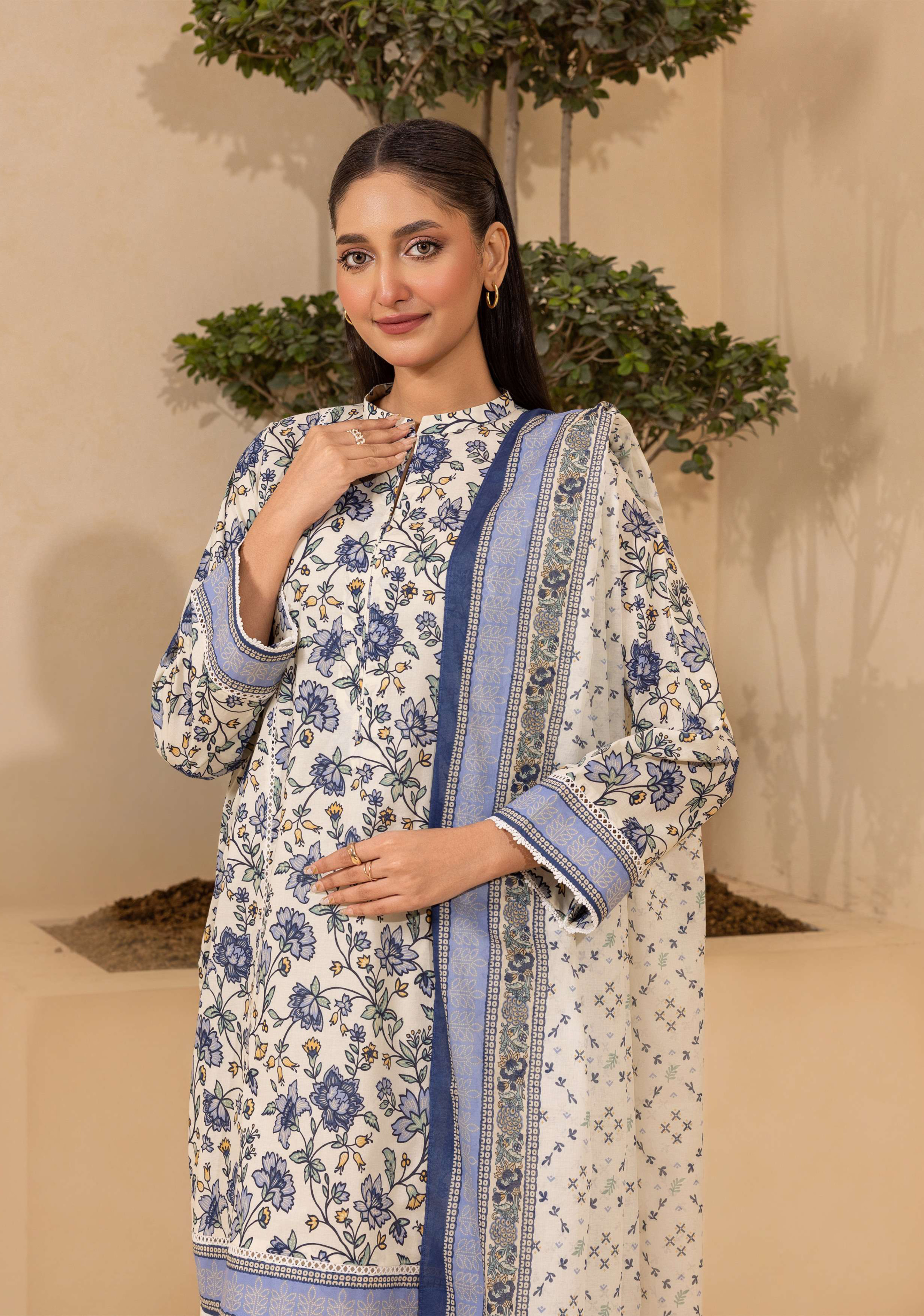 Zellbury Premium Digital Printed Lawn 3Pc-D13