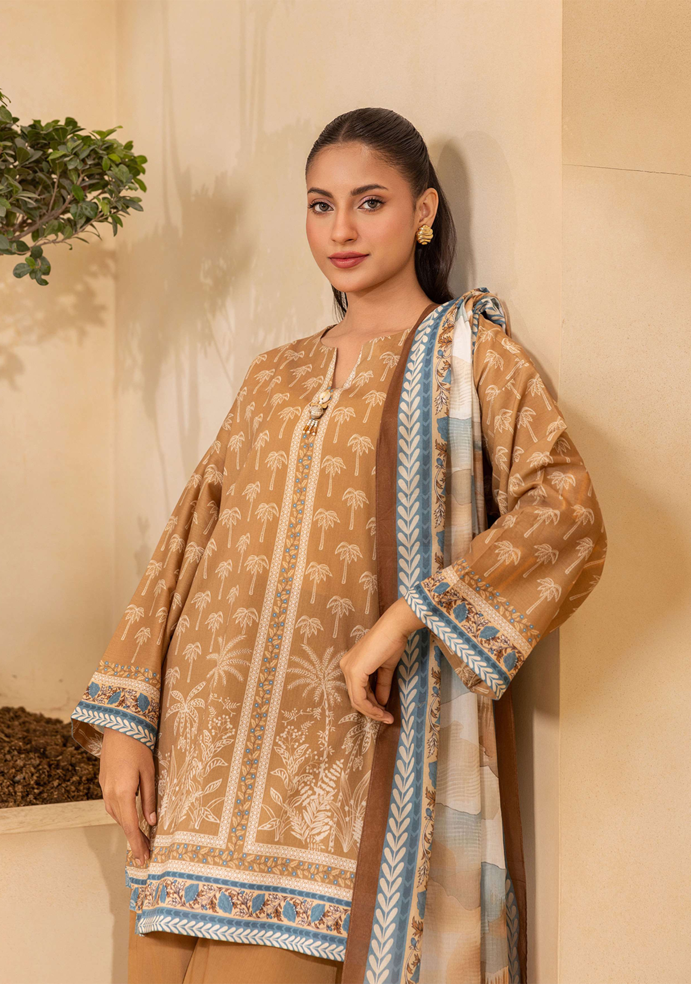 Zellbury Premium Digital Printed Lawn 3Pc-D15