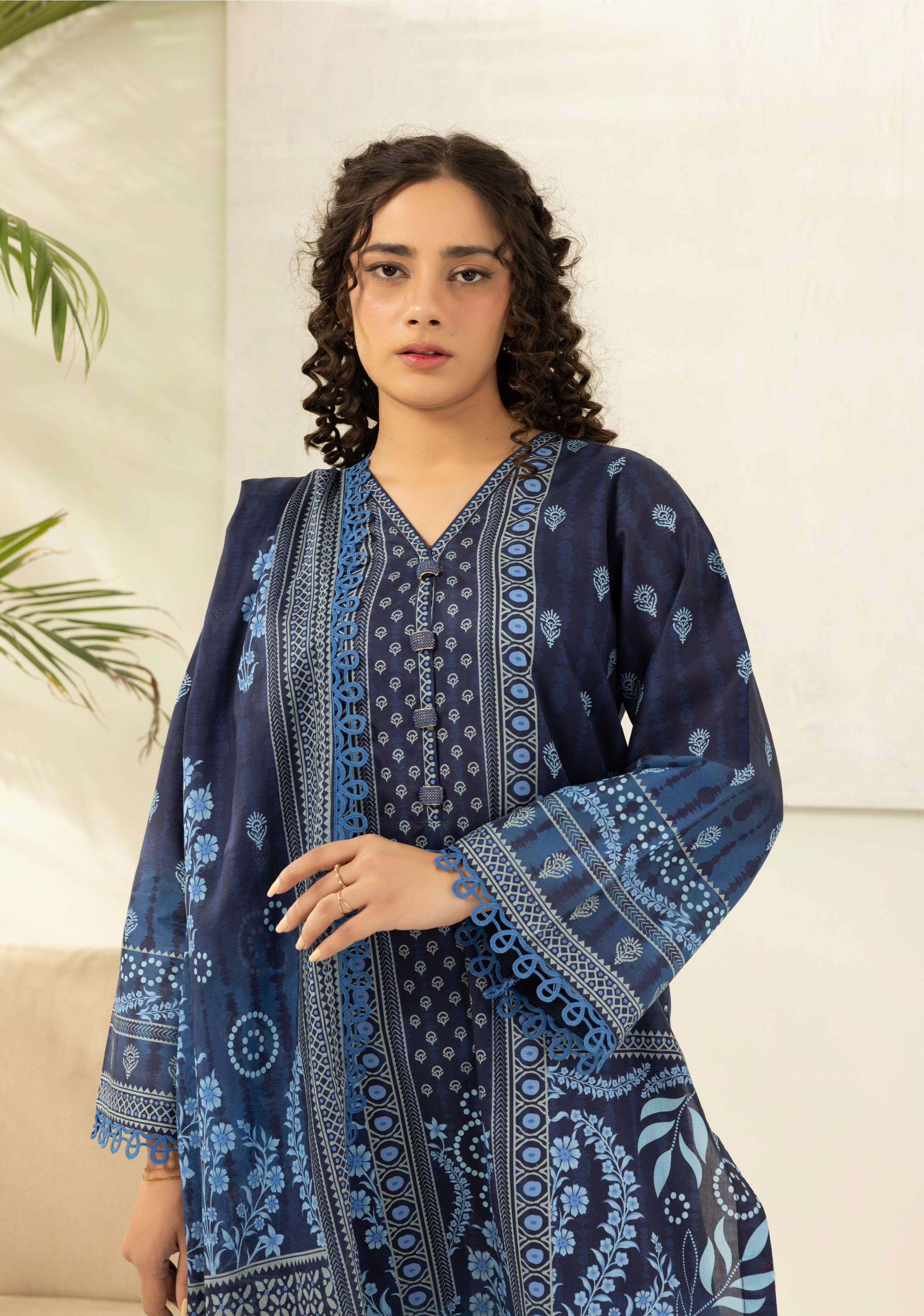 Zellbury Premium Digital Printed Lawn 3Pc-D17