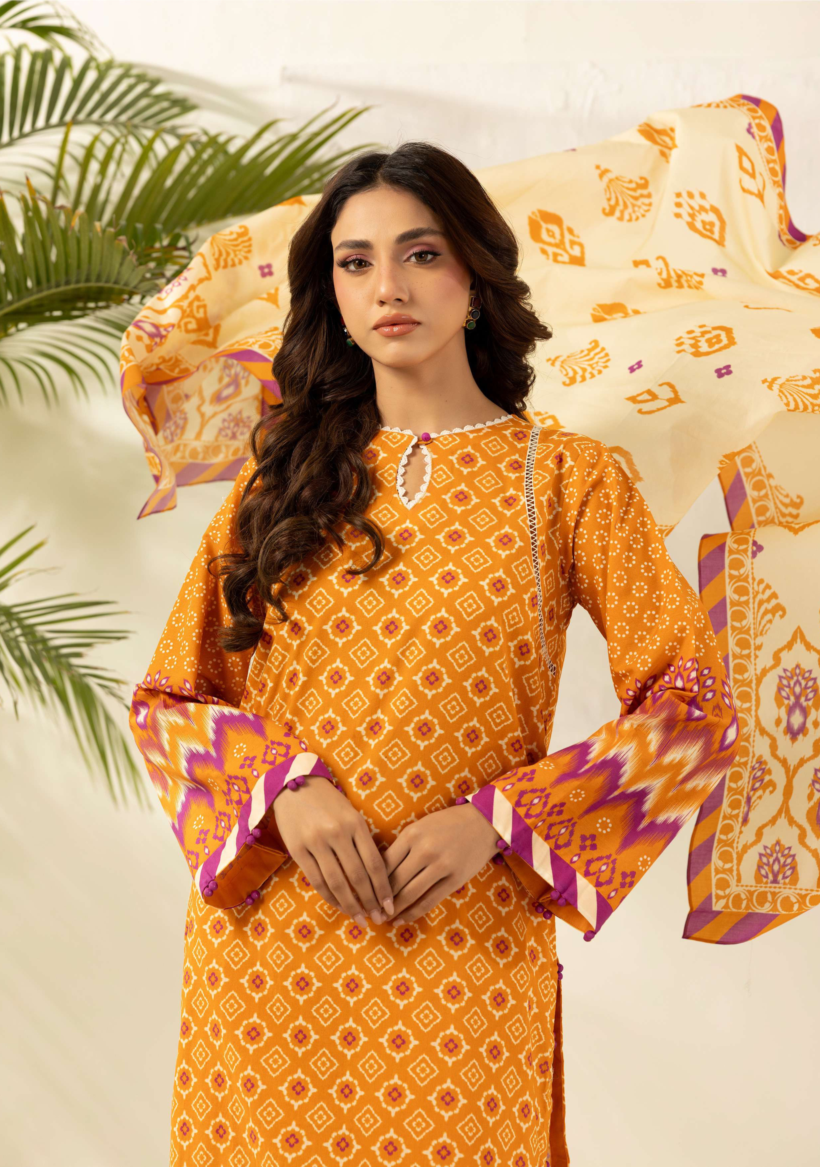 Zellbury Premium Digital Printed Lawn 3Pc-D19