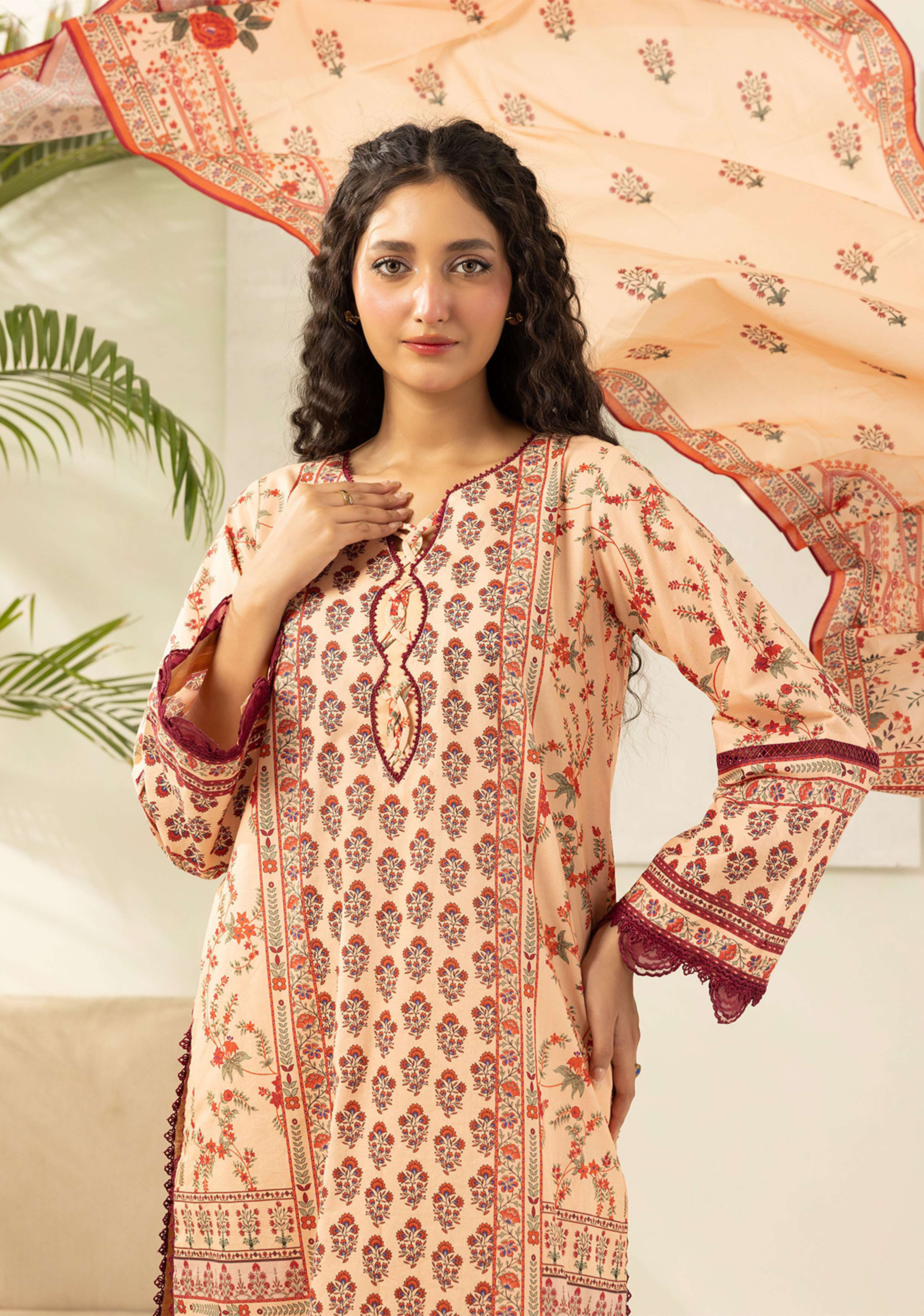 Zellbury Premium Digital Printed Lawn 3Pc-D25