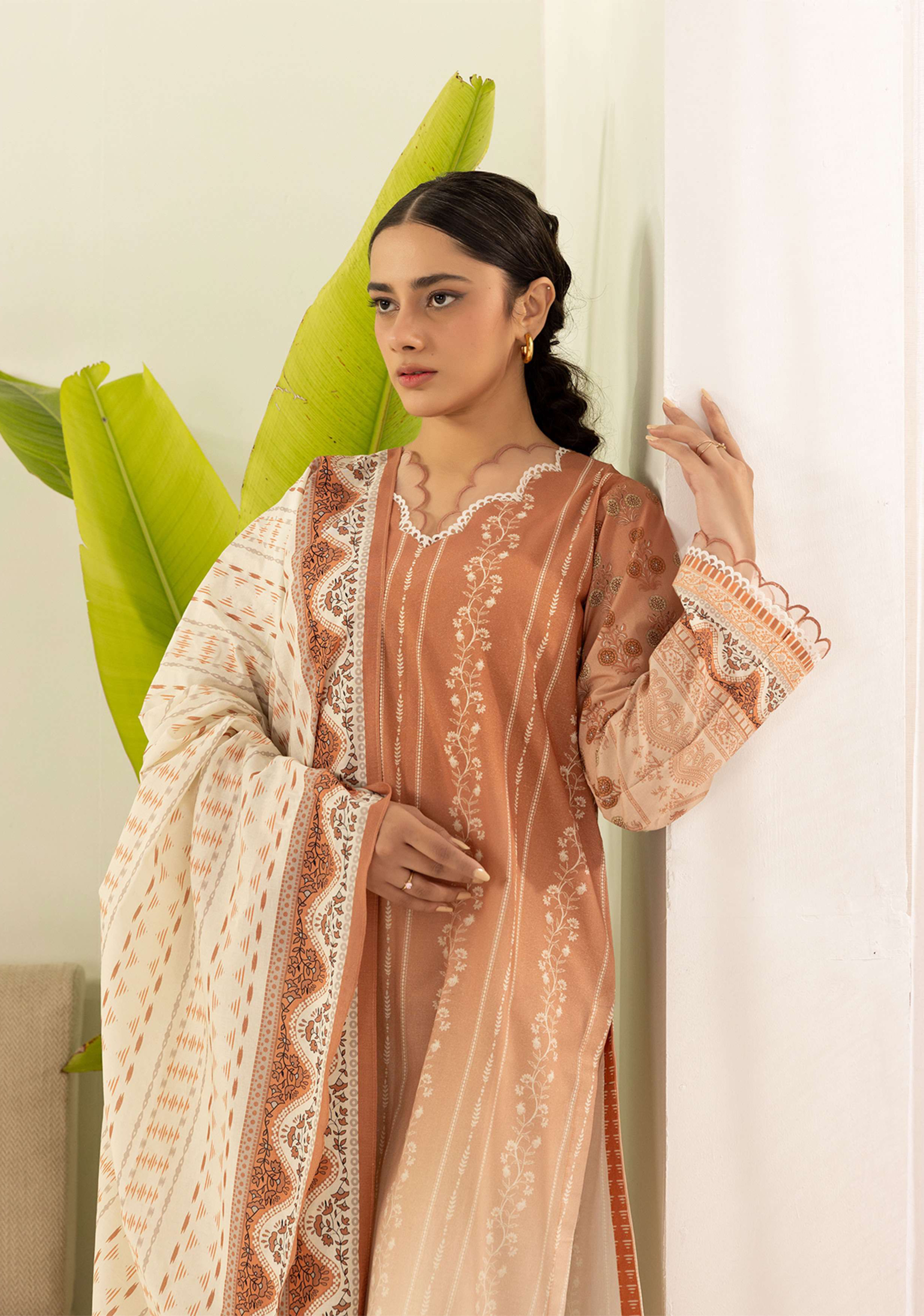 Zellbury Premium Digital Printed Lawn 3Pc-D26