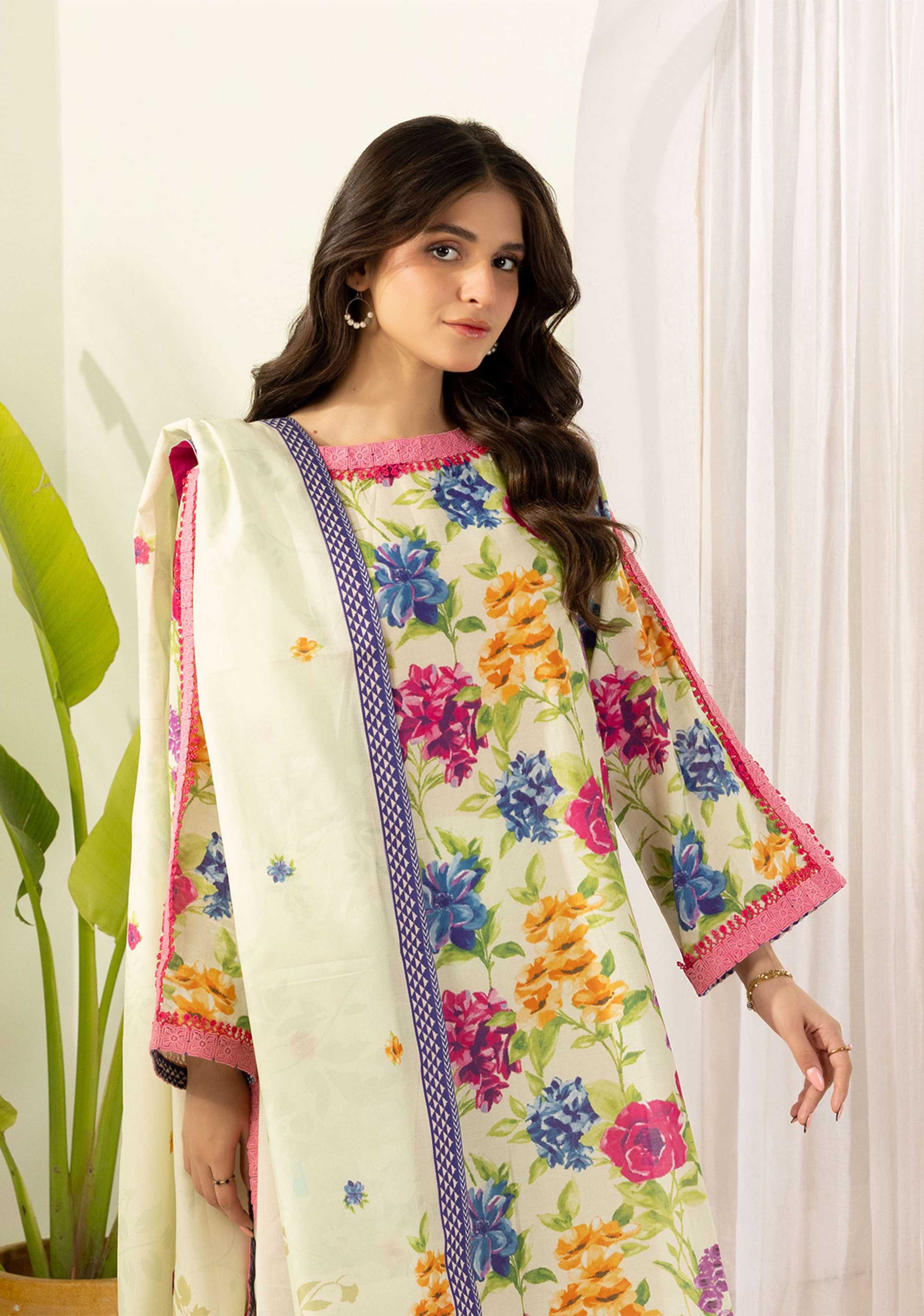 Zellbury Premium Digital Printed Lawn 3Pc-D4