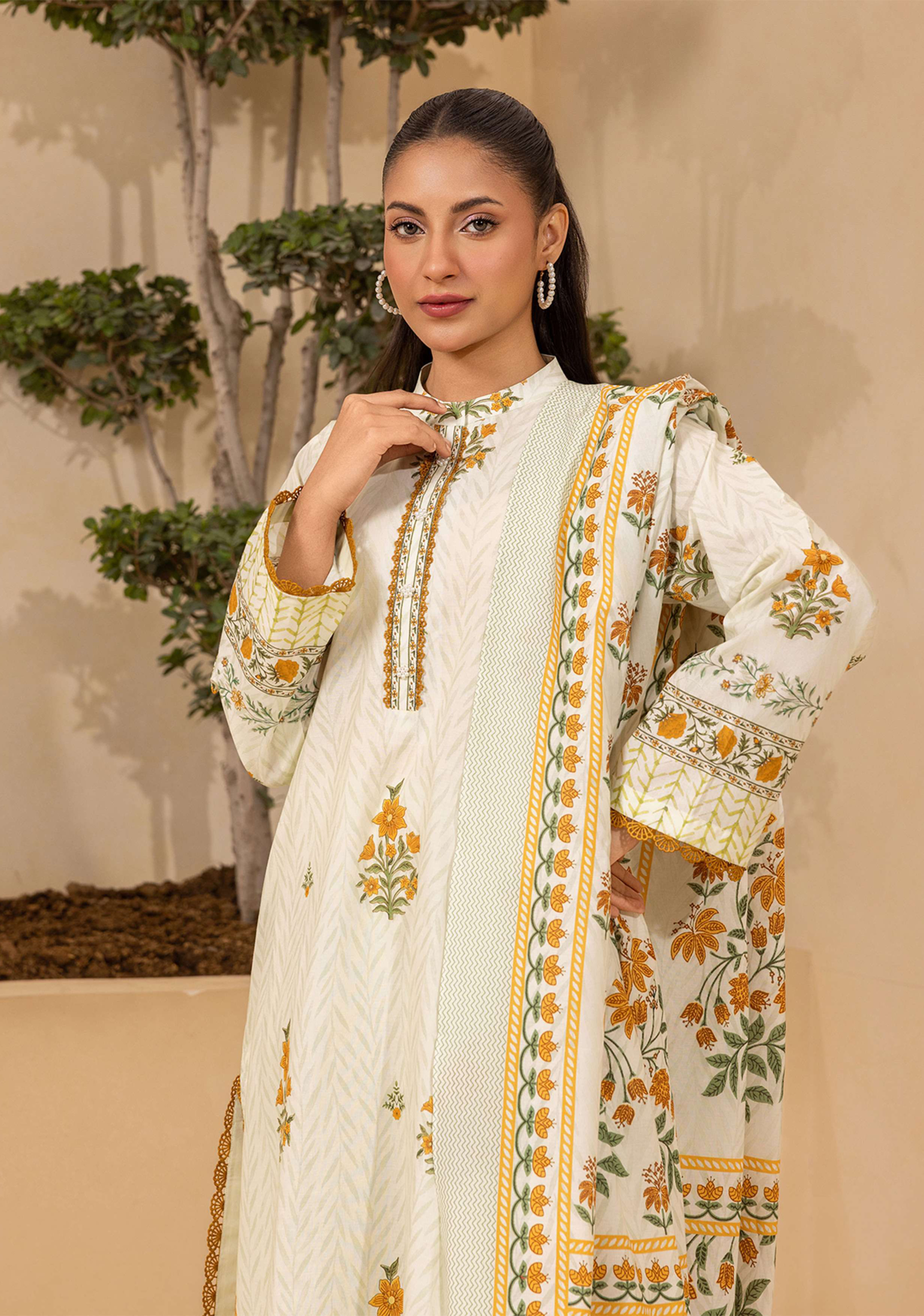 Zellbury Premium Digital Printed Lawn 3Pc-D5