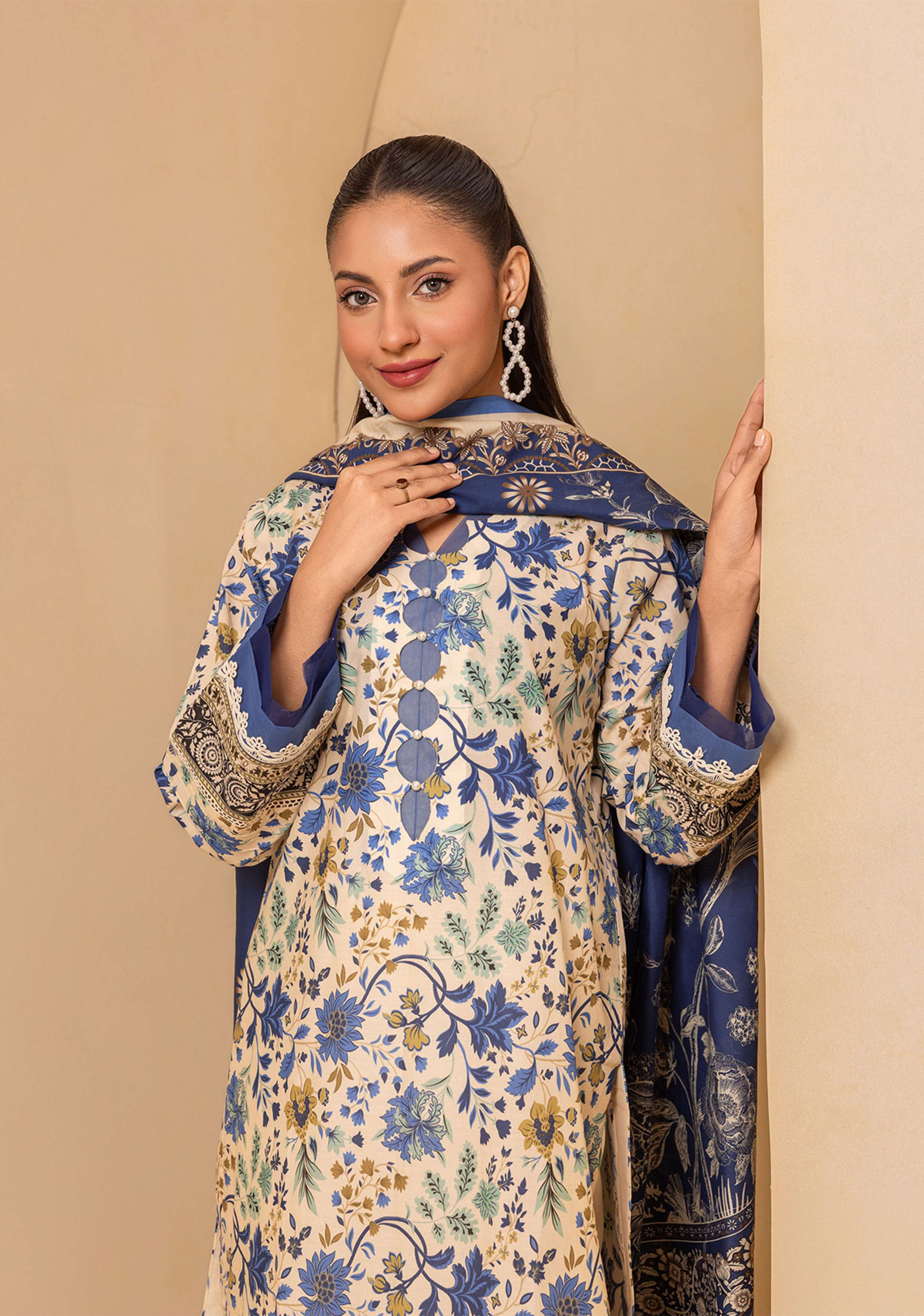 Zellbury Premium Digital Printed Lawn 3Pc-D8