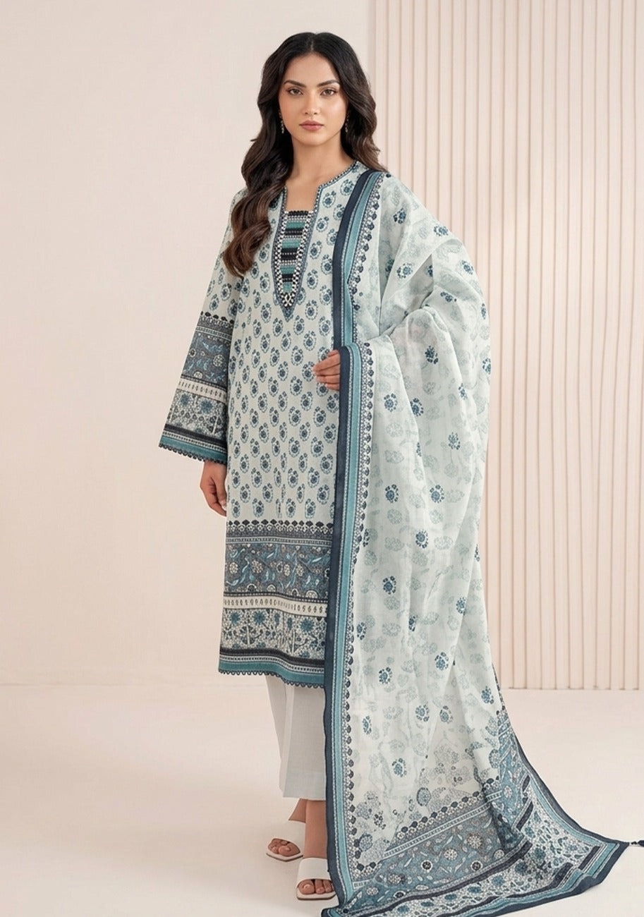 Zellbury Premium Digital Printed Lawn 3Pc-Vol-4-D10