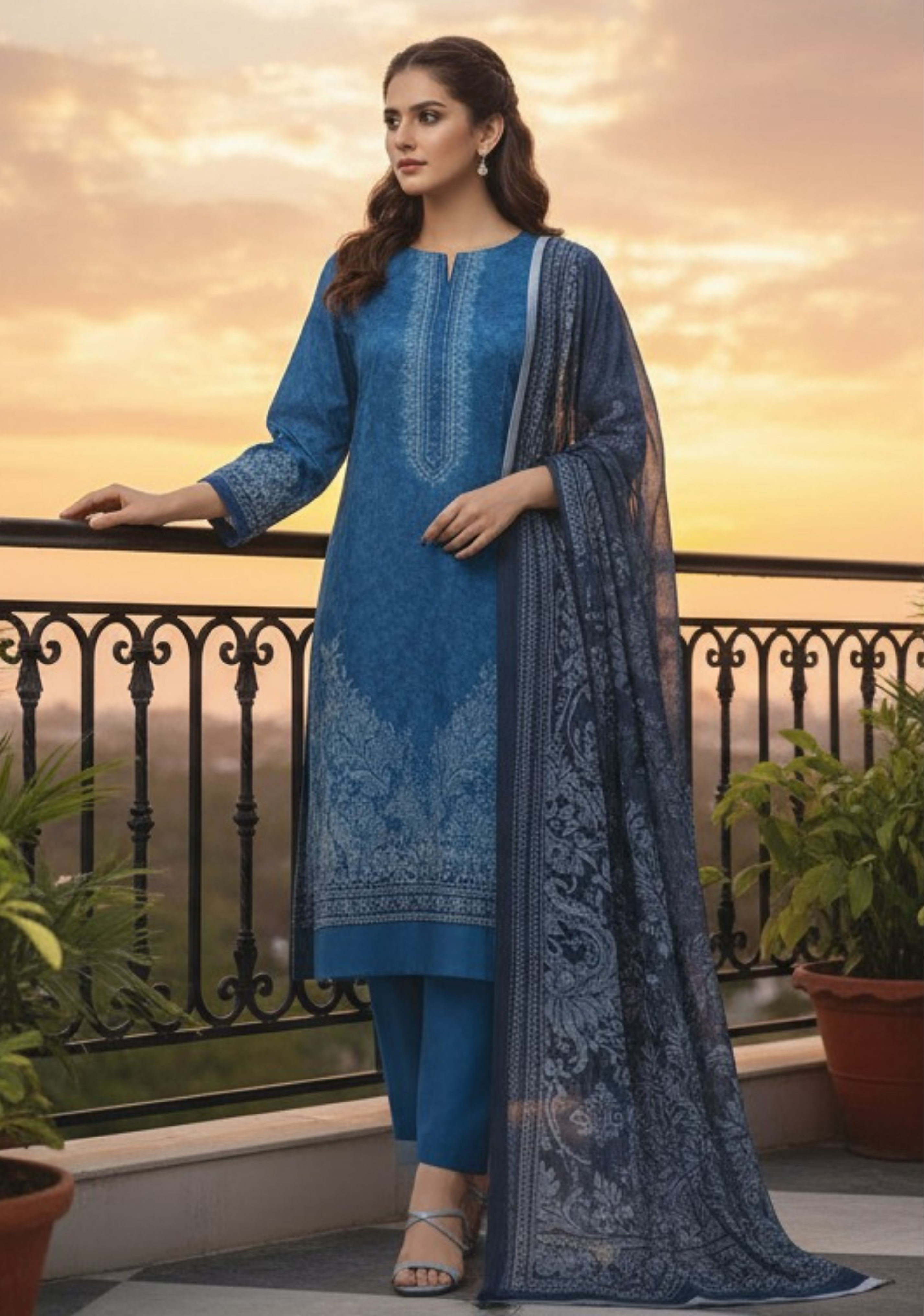 Asim Jofa Premium Printed Lawn 3pc Vol-3-D8