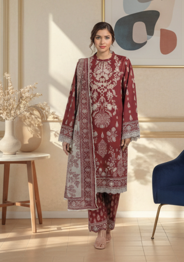 Bonanza Satrangi Prinetd Lawn 3pc D04