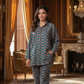 Sabeen Printed Allover Banadora Linen 2pc D43