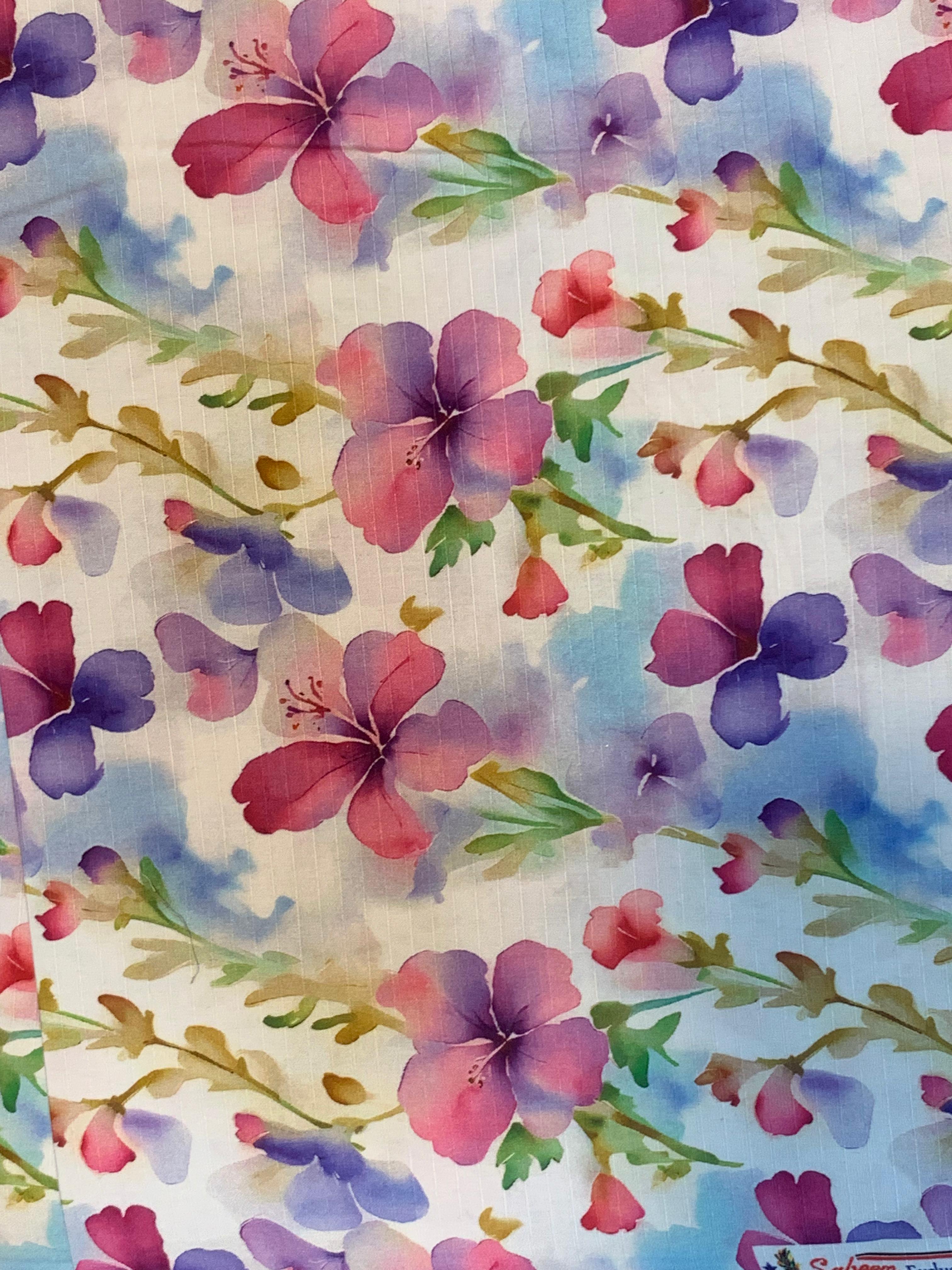 Sabeen Single One Piece Floral D44