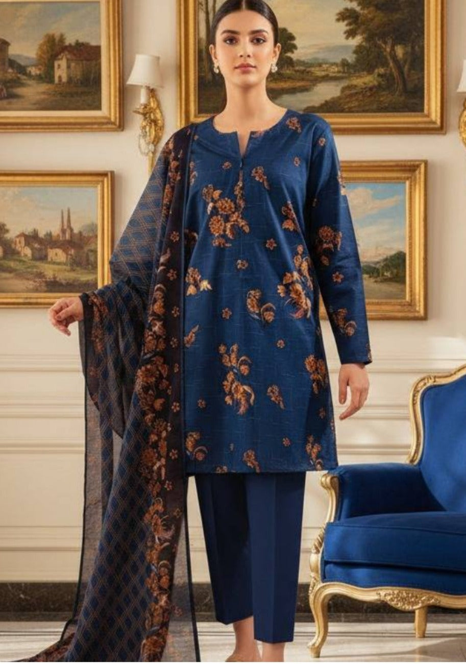 SAYA Premium Printed Lawn 3Pc Vol.05-D9